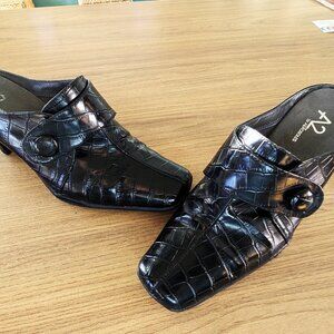 Aerosoles A2 Black Mules 7.5M